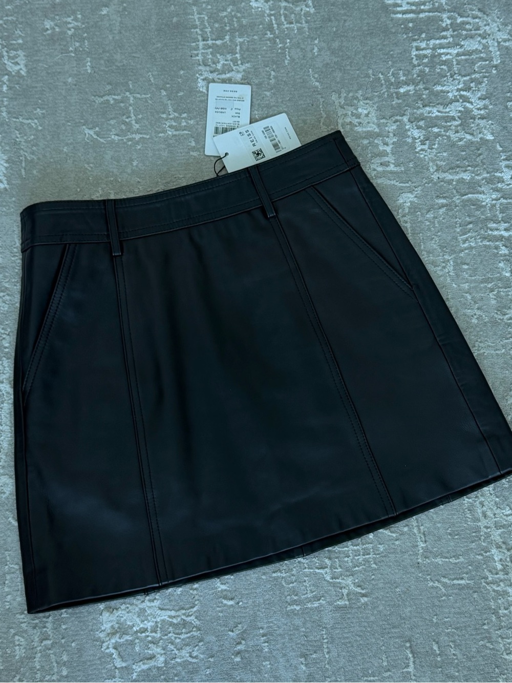 Reiss genuine Leather Skirt